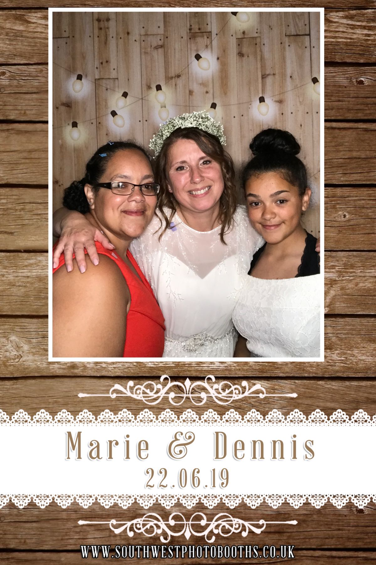 Marie and Dennis | View more photos from the event at gallery.southwestphotobooths.co.uk/u/SWPB/Marie-and-Dennis